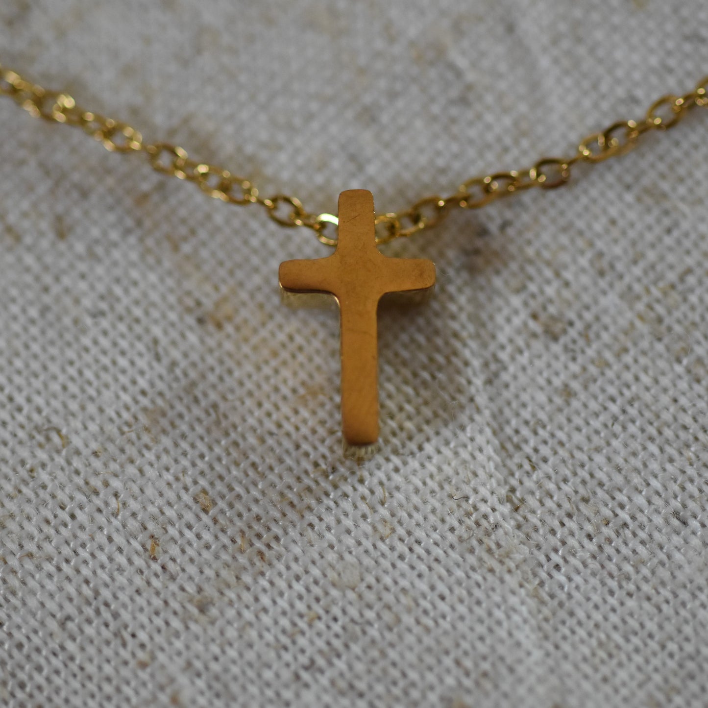RVS ketting Selah goud