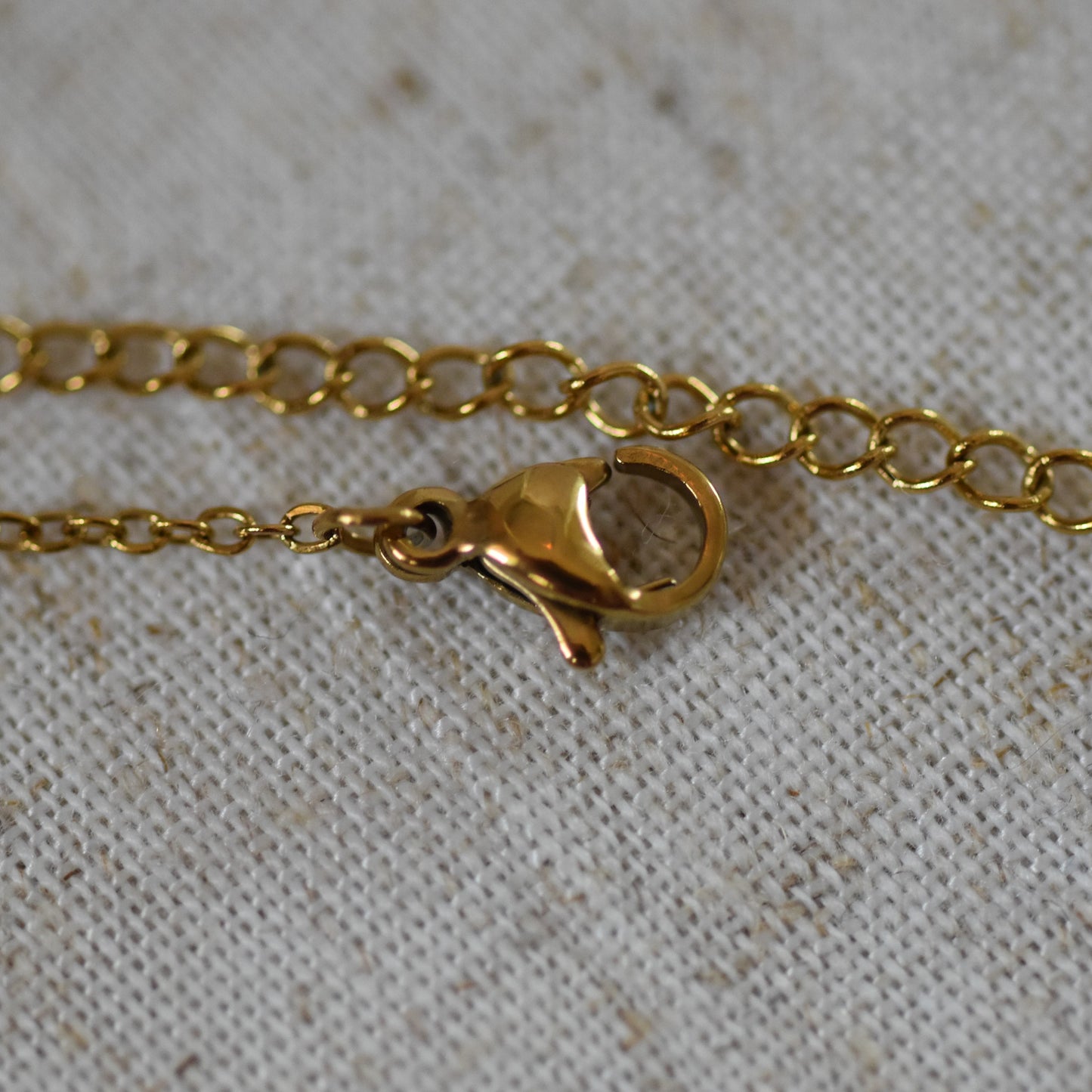 RVS ketting Selah goud
