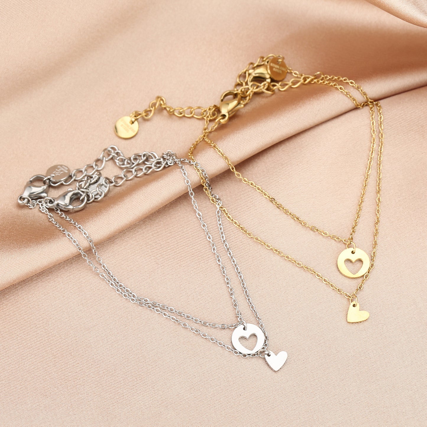 Armbandenset Ninthe goud/zilver