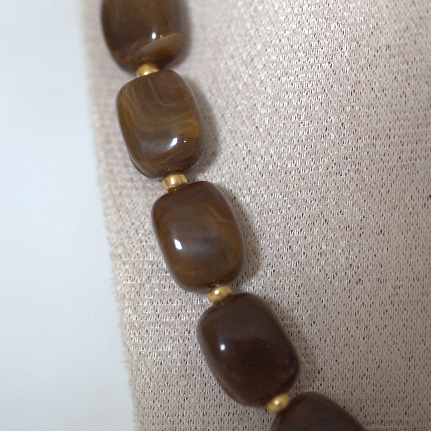 Kralenketting Lot bruin
