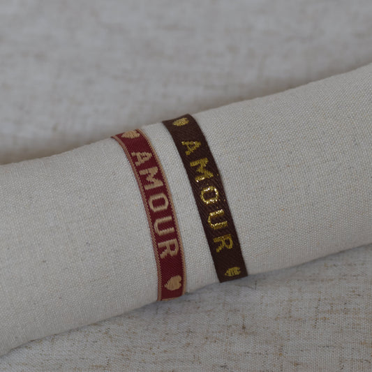 Lintarmband Amour