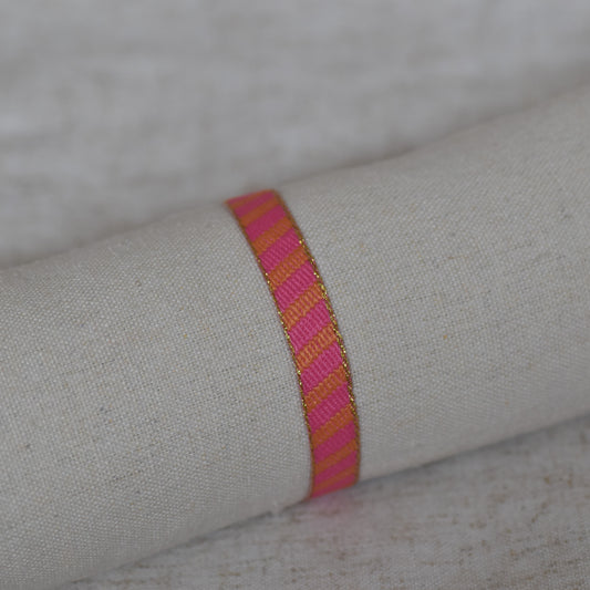 Lintarmband schuine streep