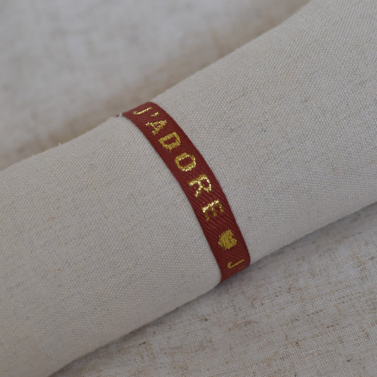 Lintarmband J'adore