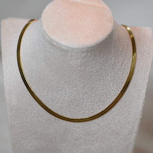 RVS ketting Noor goud