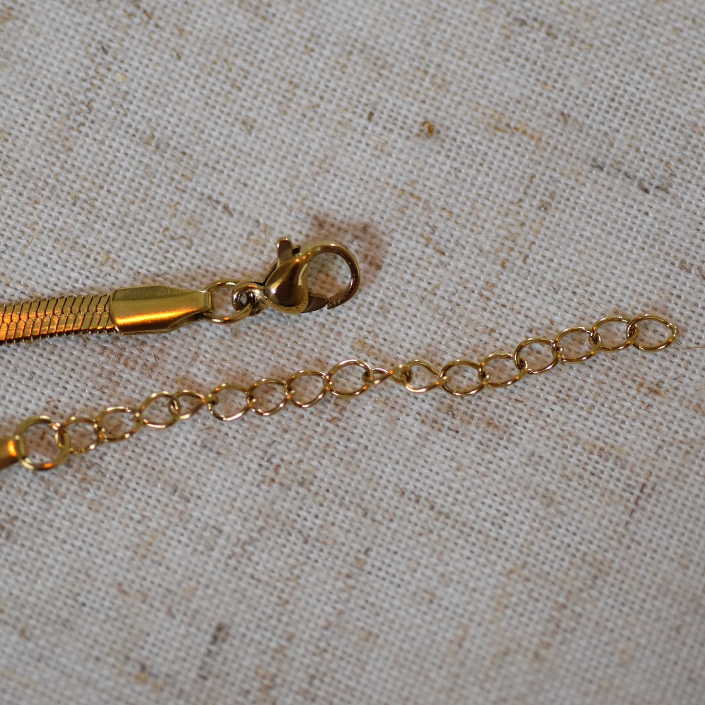 RVS ketting Noor goud