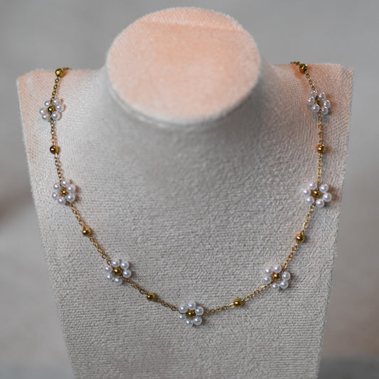 RVS ketting Saar wit