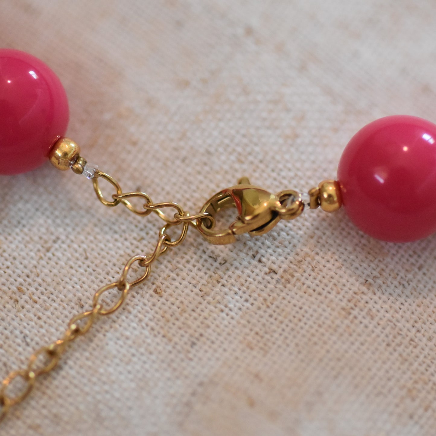 Kralenketting Yaél roze