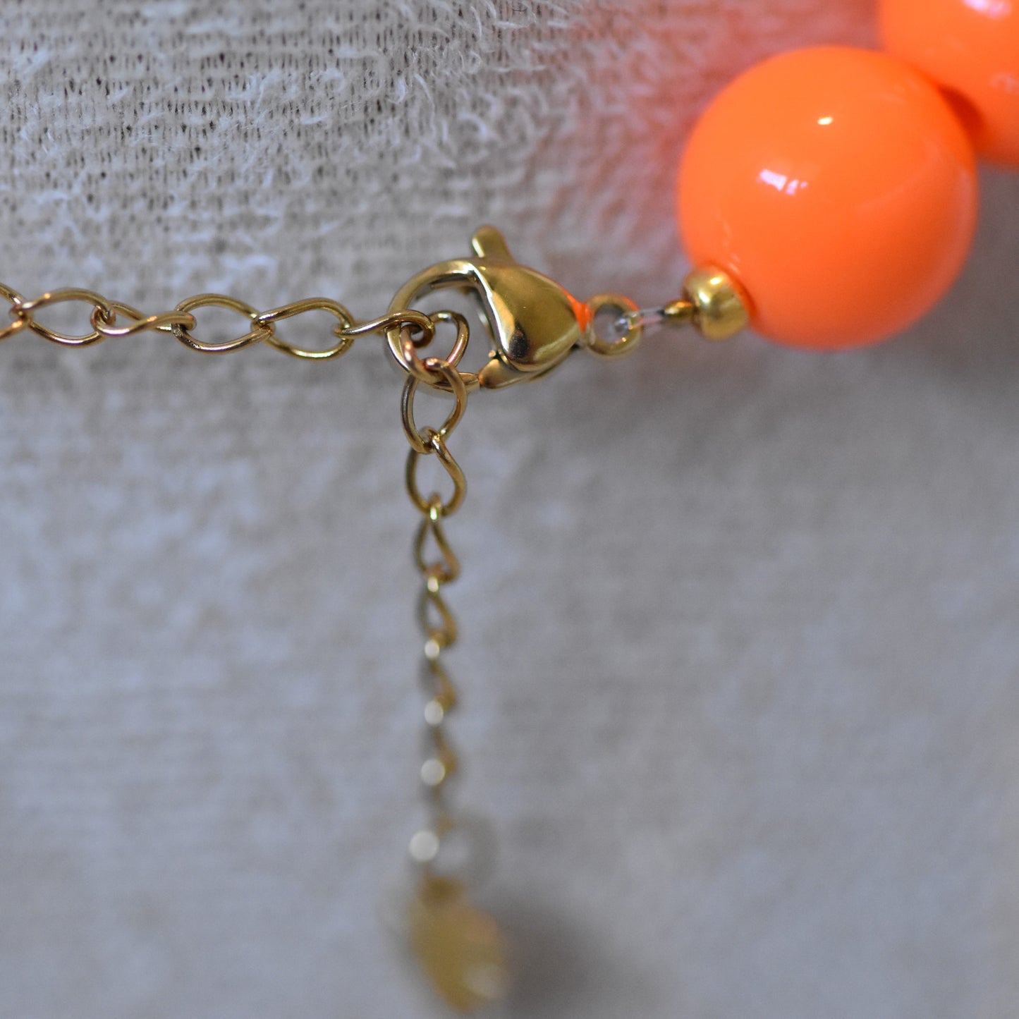 Kralenketting Yaél oranje
