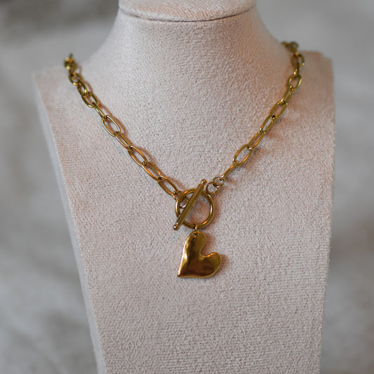 RVS ketting Ava goud
