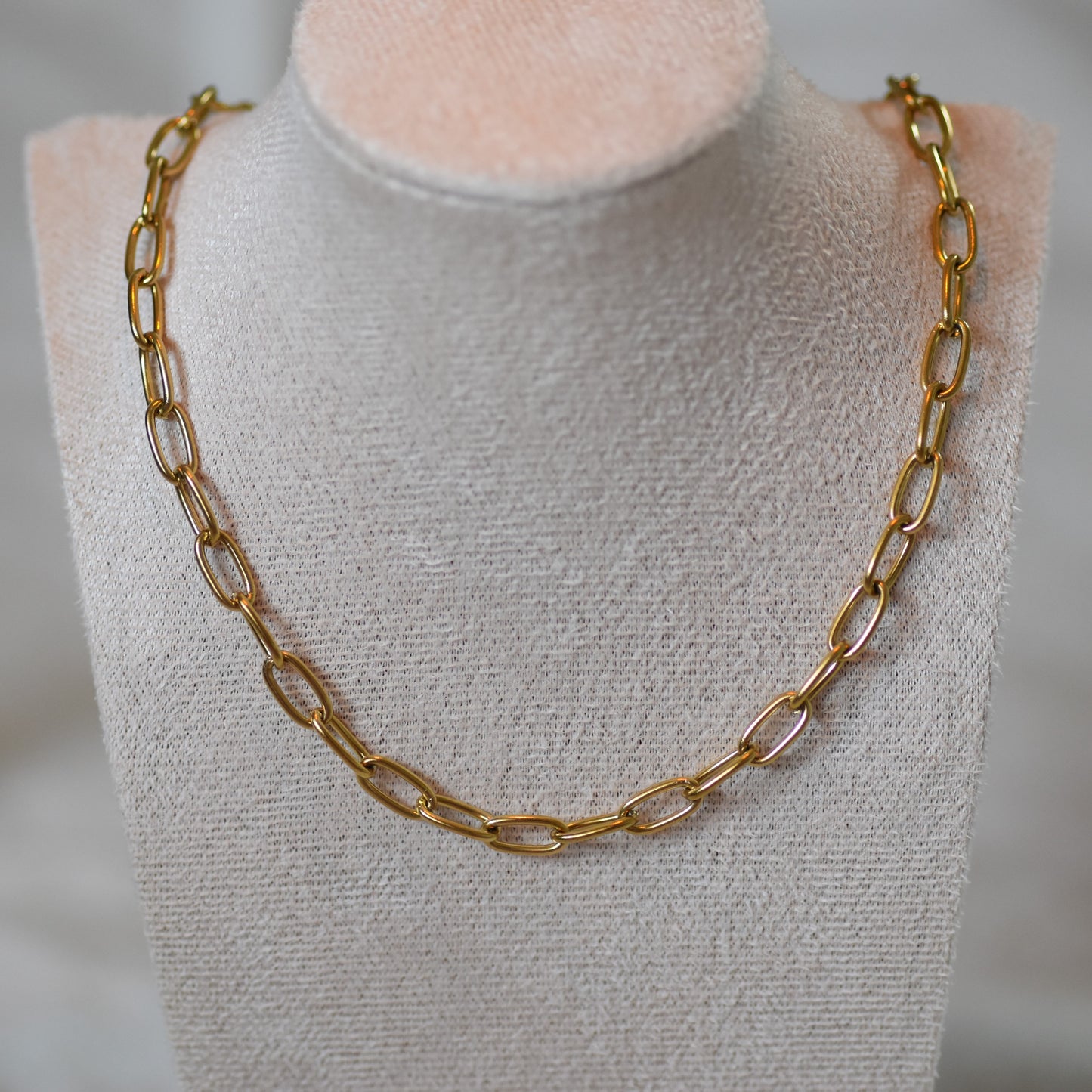 RVS ketting Ava goud