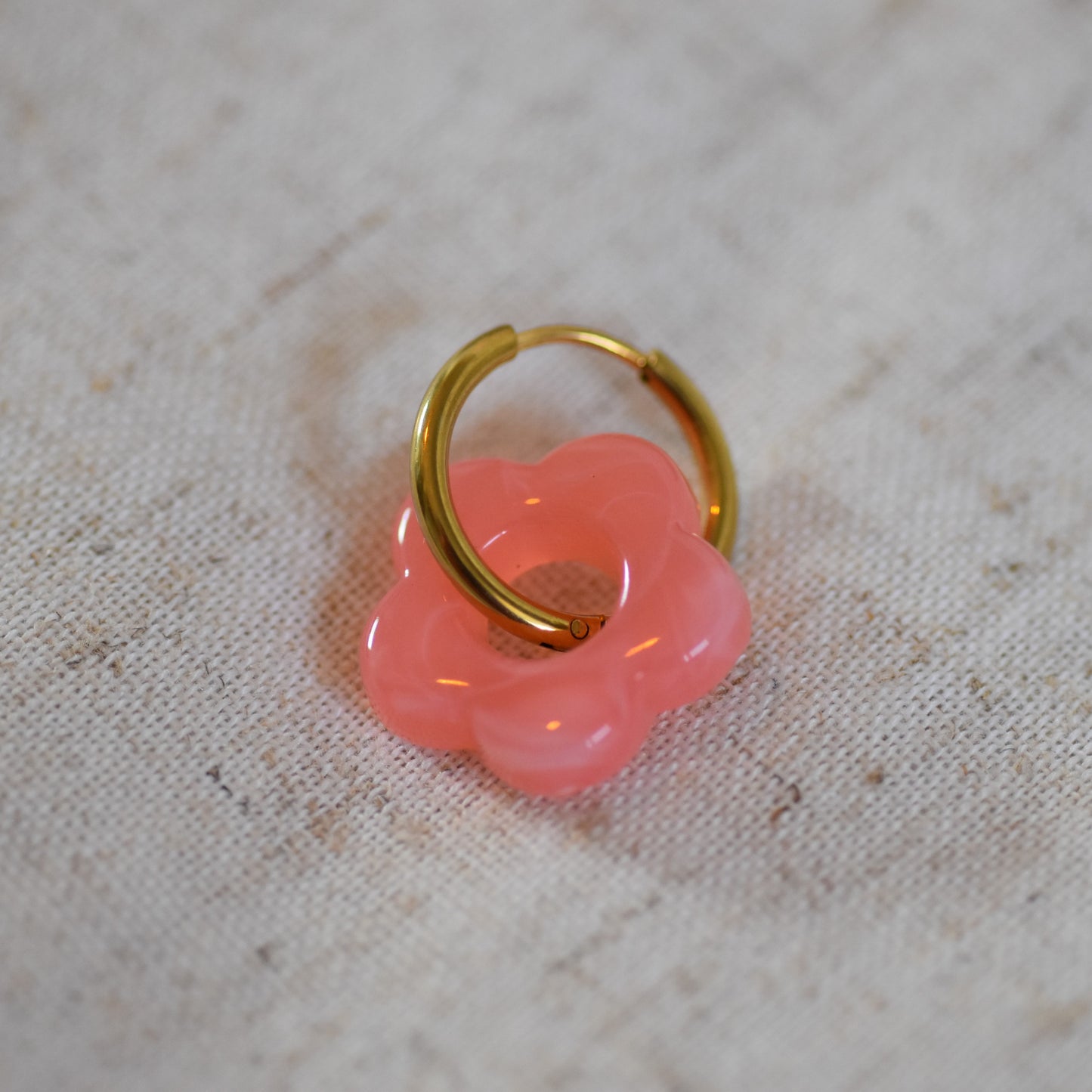 Oorbel Nova roze