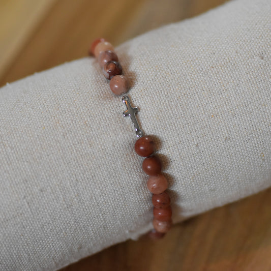 Kralenarmband Mieke zilver