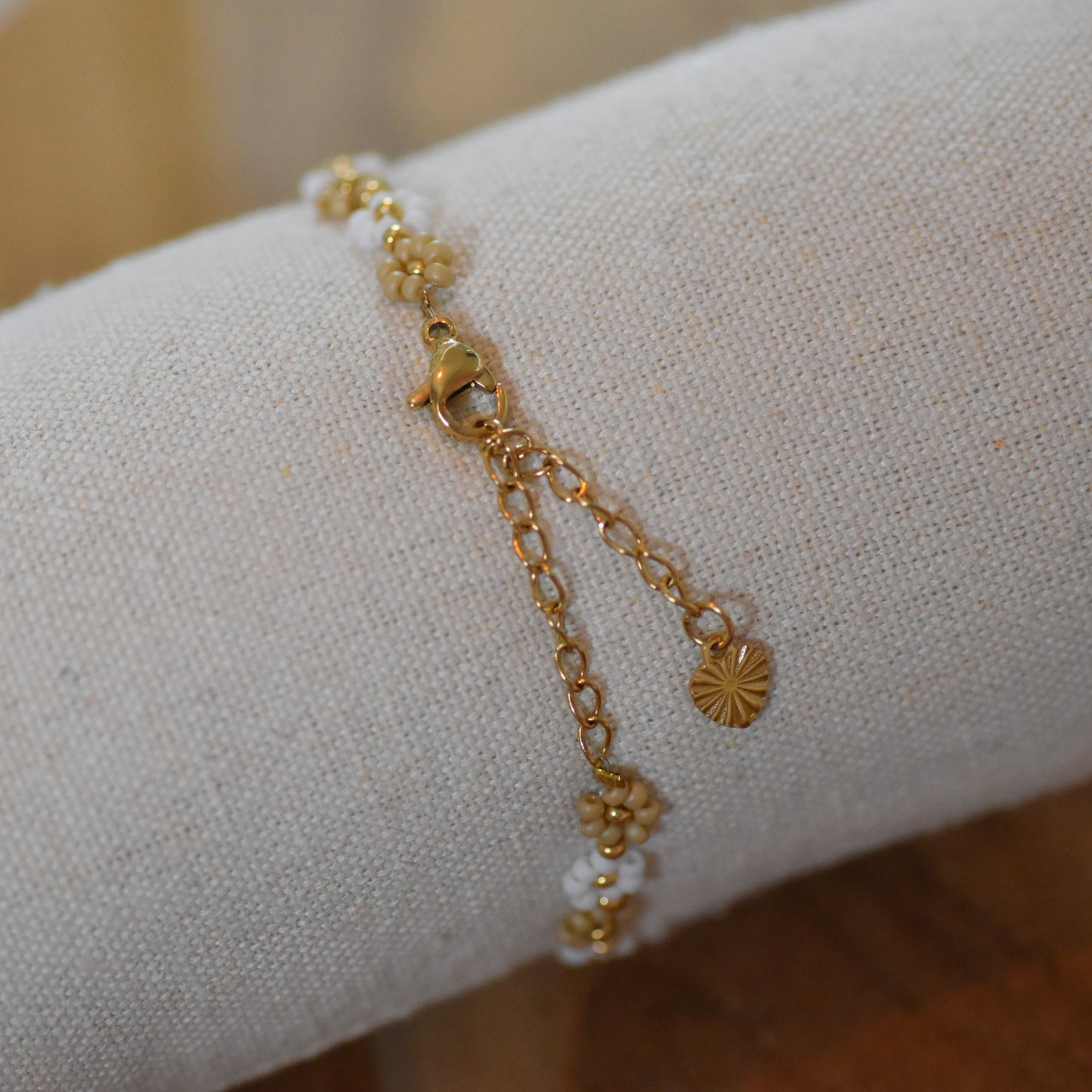 Kralenarmband Emma wit