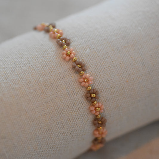 Kralenarmband Emma roze