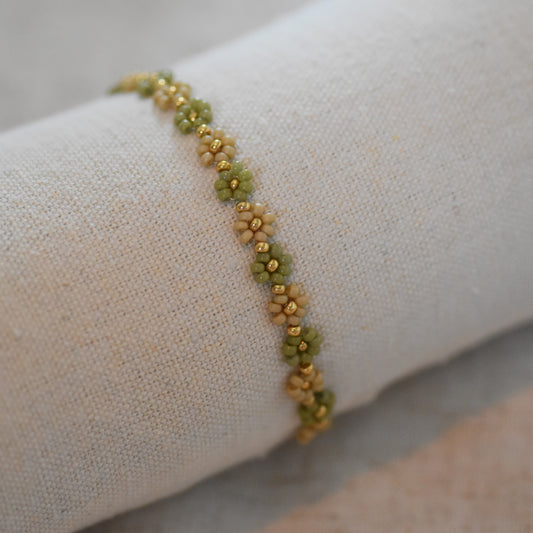 Kralenarmband Emma groen