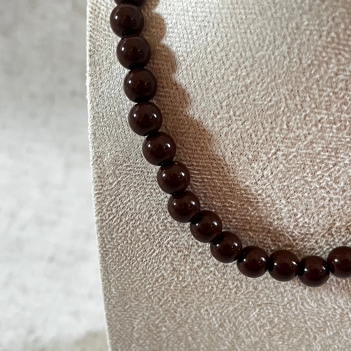 Kralenketting Rhodé bruin