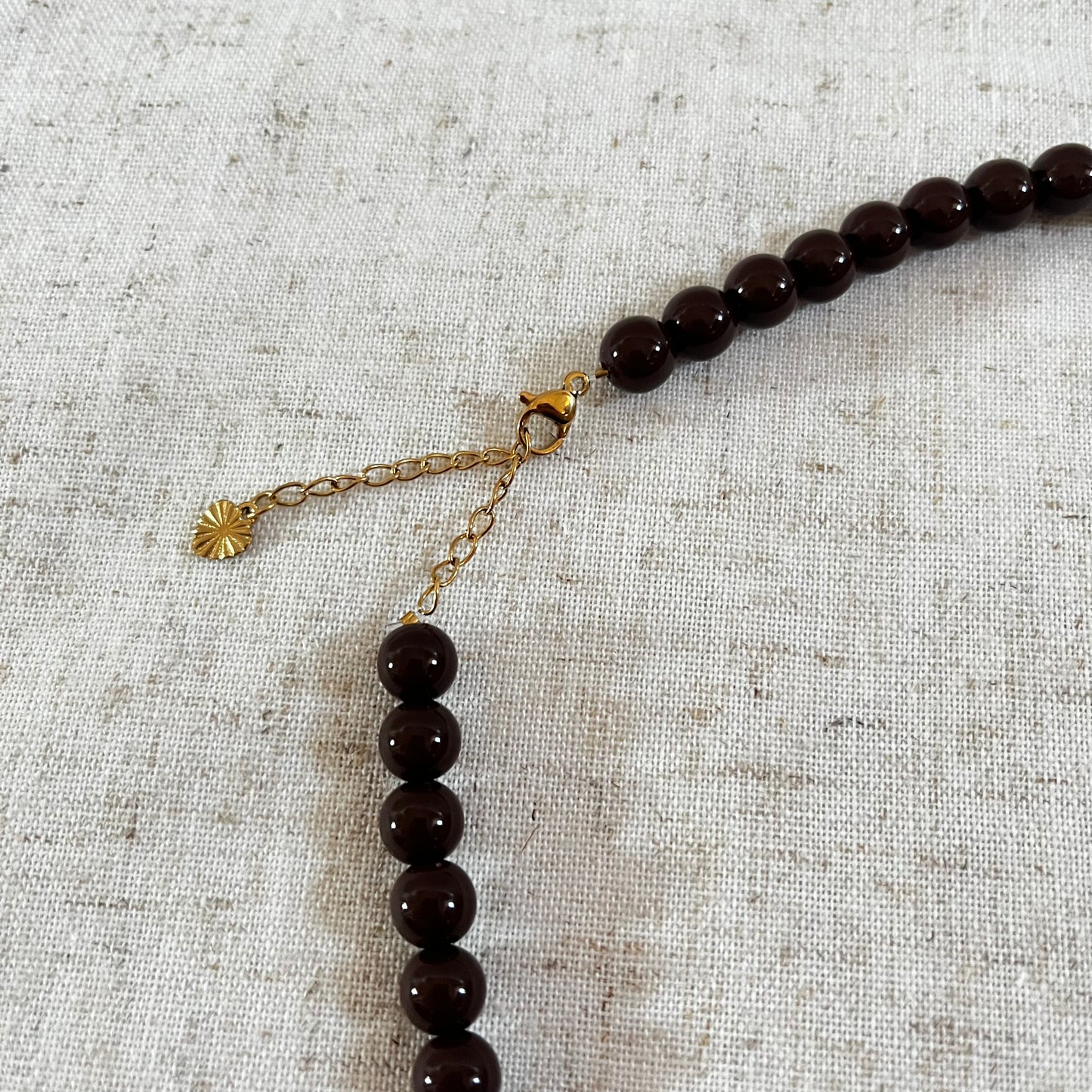 Kralenketting Rhodé bruin