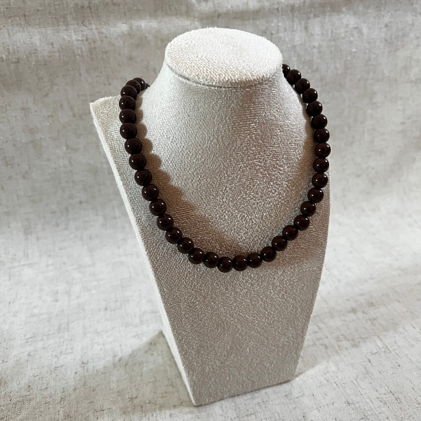 Kralenketting Rhodé bruin