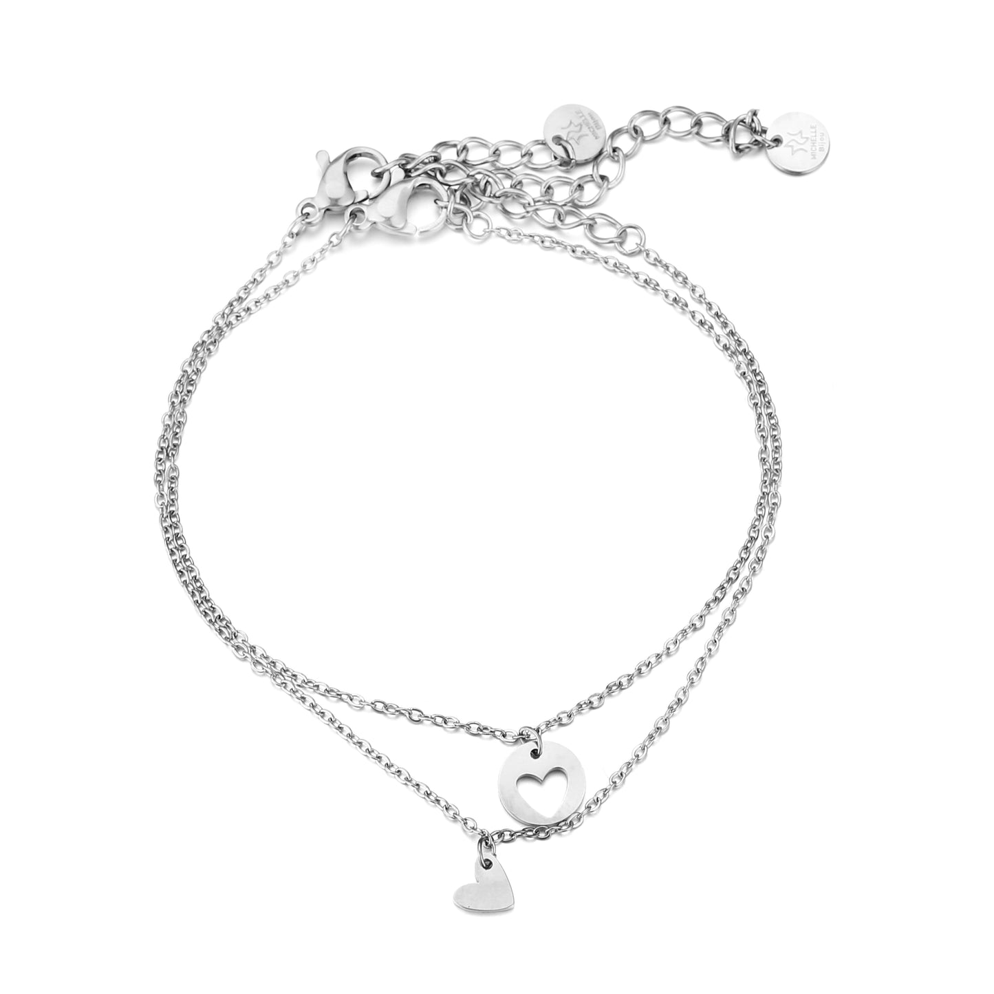 Armbandenset Ninthe goud/zilver