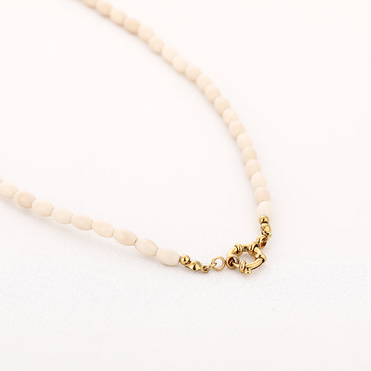 Kralenketting Annemijne ivoor