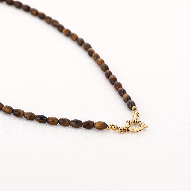 Kralenketting Annemijne bruin
