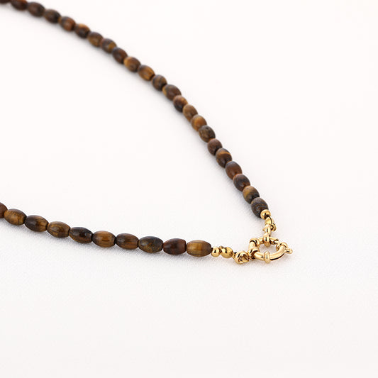Kralenketting Annemijne bruin