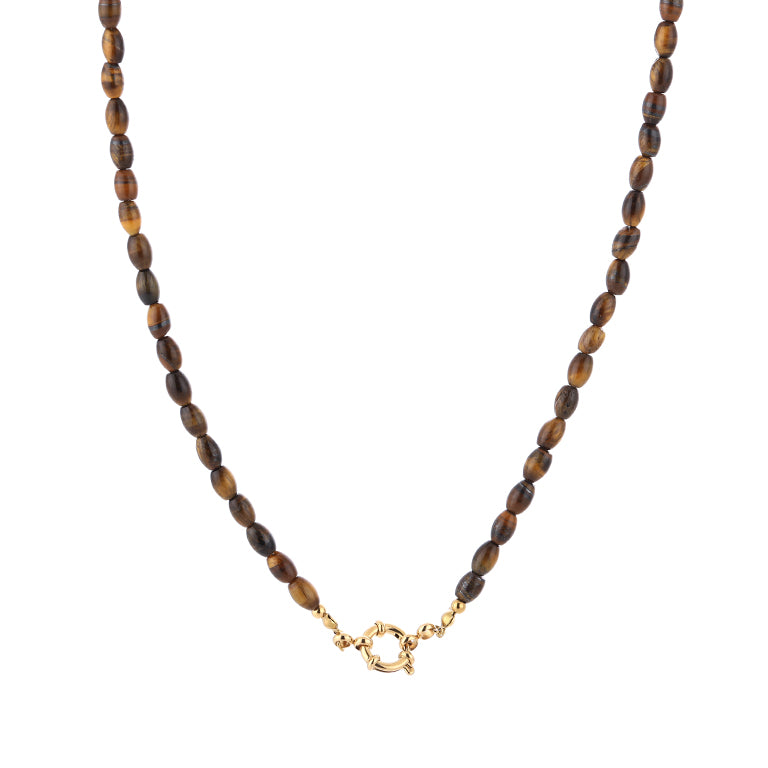 Kralenketting Annemijne bruin