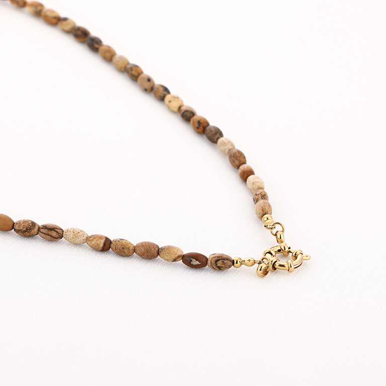 Kralenketting Annemijne Khaki