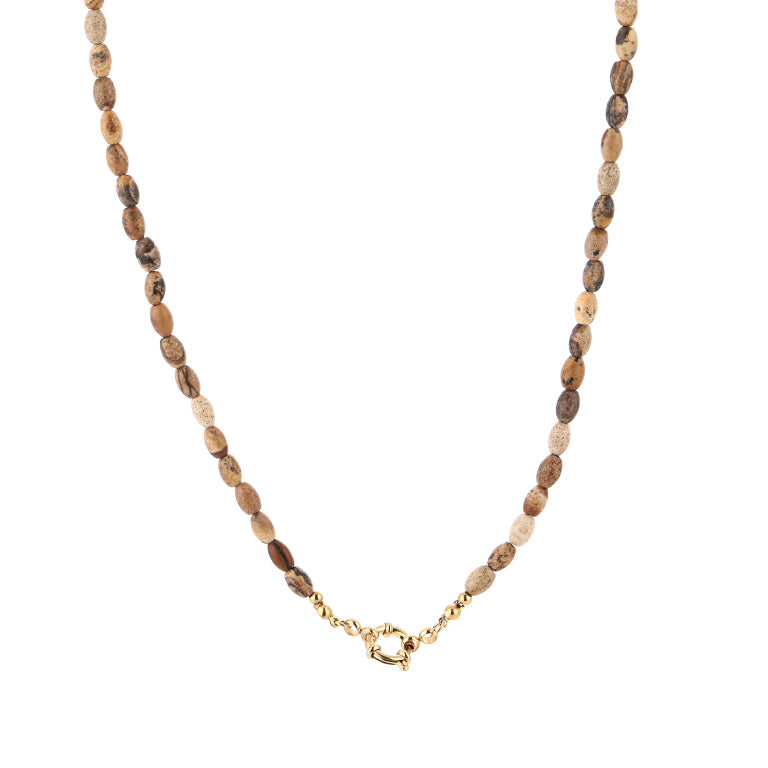 Kralenketting Annemijne Khaki