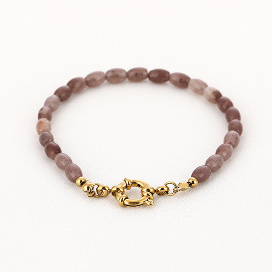 Kralenarmband Annemijne lila