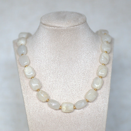 Kralenketting Lot creme